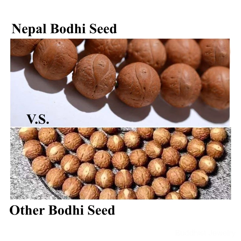 108 Bodhi seed mala bracelet for meditation, mindfulness, and Buddhist spiritual practice
