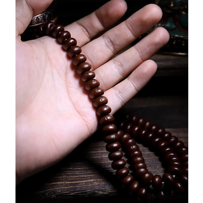 108 prayer beads bracelet purple bodhi seed for spiritual awakening and peace