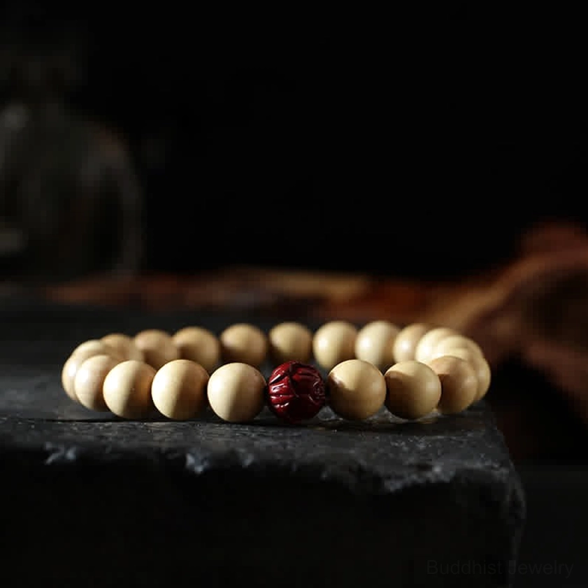 10mm cinnabar Buddhist bracelet beads for meditation calm and concentration spiritual practice