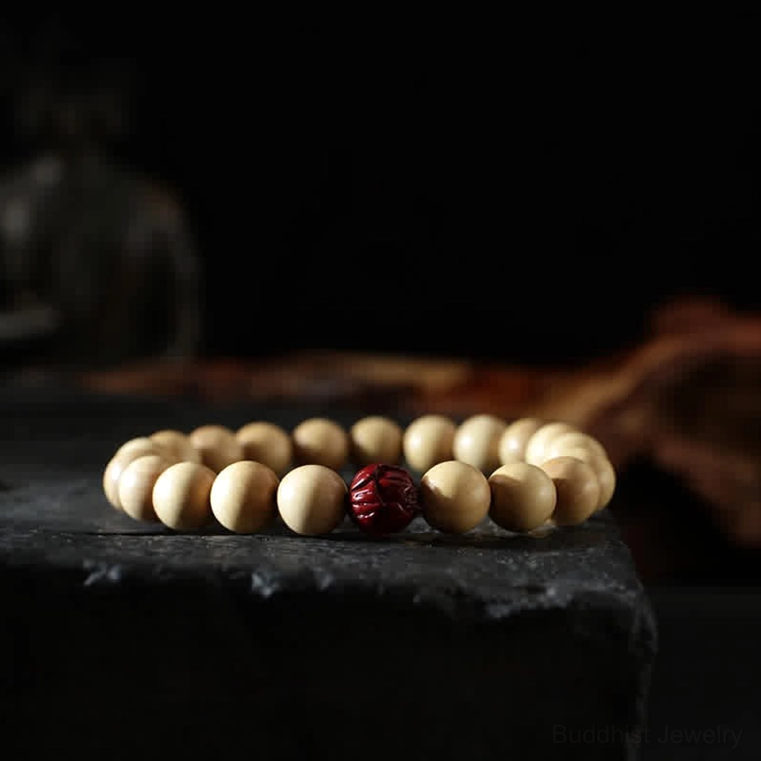 8mm cinnabar Buddhist bracelet beads for meditation calm concentration and spiritual calm