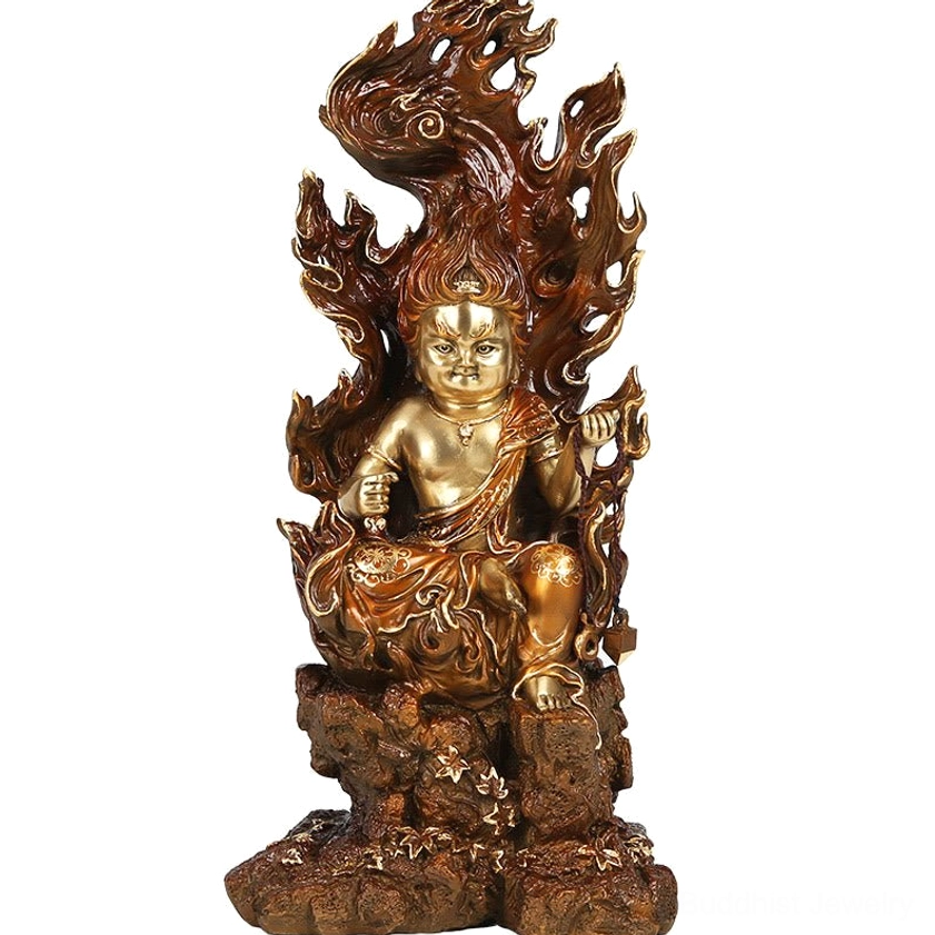 Acalanatha Buddha statue complete view emphasizing unwavering resolve and protective spiritual energy