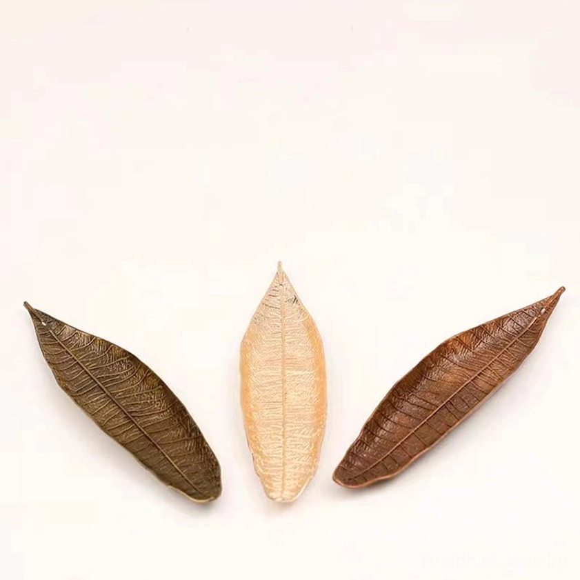 Premium alloy leaf incense holder with incense stick ready for Buddhist ritual and mindfulness practice