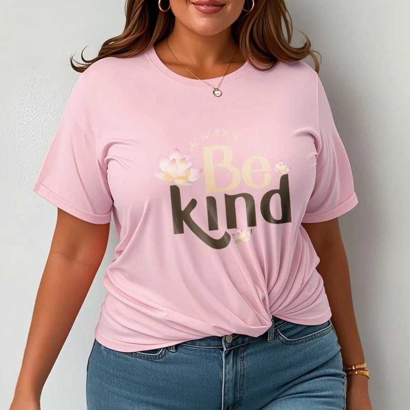 Always Be Kind Buddhist T-Shirt unisex fit demonstration, relaxed comfortable wear
