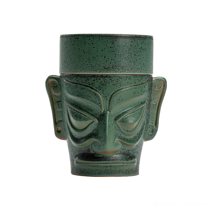 Handcrafted ceramic incense burner lifestyle shot showing versatility as both functional tool and decorative art piece for spiritual spaces