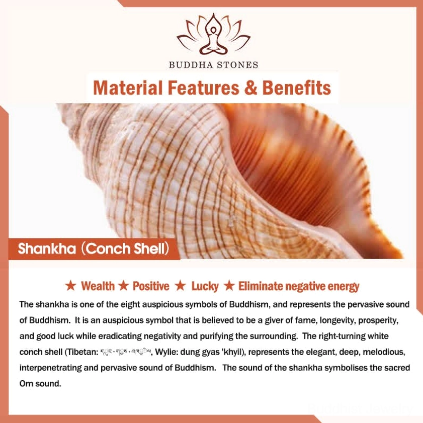 Artisan-crafted Shankha conch shell featuring Buddhist auspicious symbols and turquoise stone accents