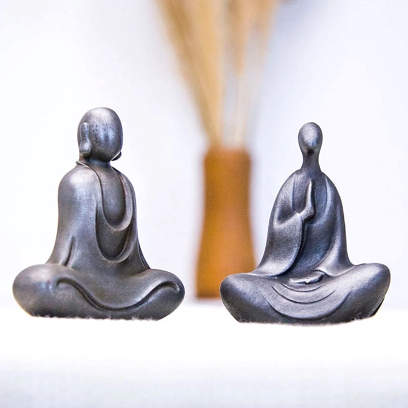 Artisanal Buddha sculpture representing compassion serenity and enlightenment symbolism