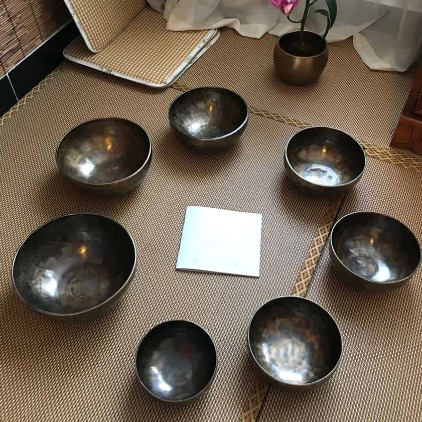 Authentic Buddhist singing bowl handcrafted for chakra balance and spiritual wellness
