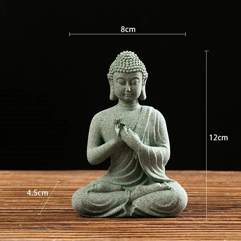 Authentic handcrafted Buddhist statue for yoga studio and meditation room décor