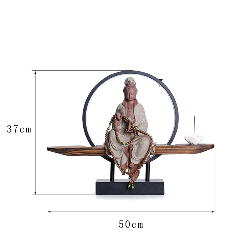 Multiple style options of Avalokitesvara backflow incense burners in different colors and designs