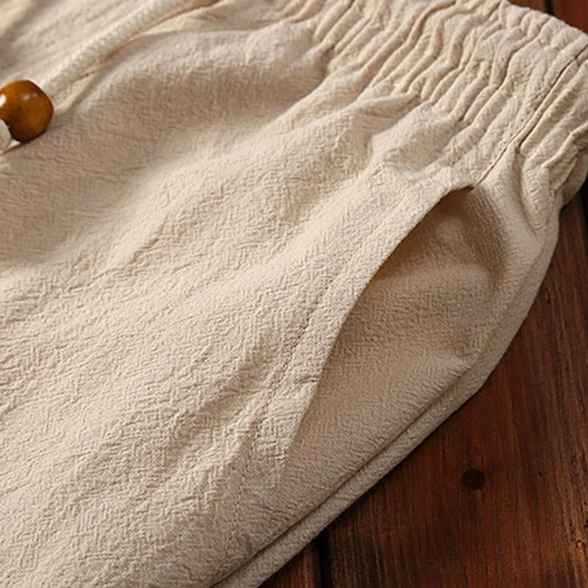 Beige Tang suit complete two-piece set styled flat lay showing all design elements