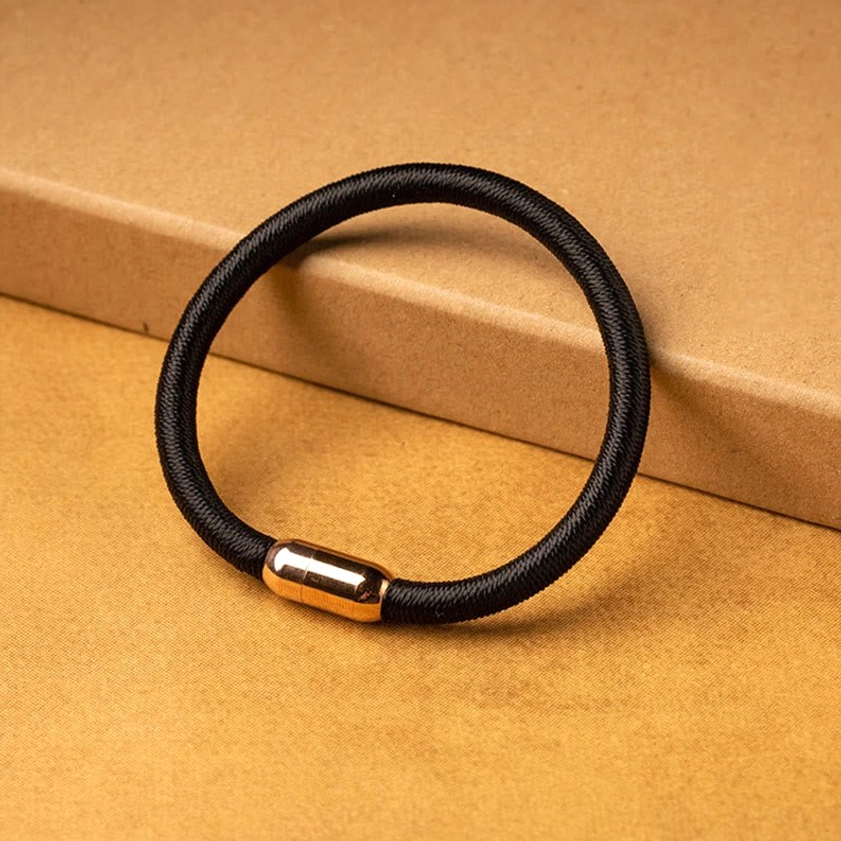 Black rope king kong knot bracelet simple design style for men and women