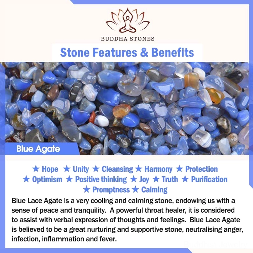 Blue Agate Crystal Healing Properties Guide - Natural Stone Benefits for Calm and Communication