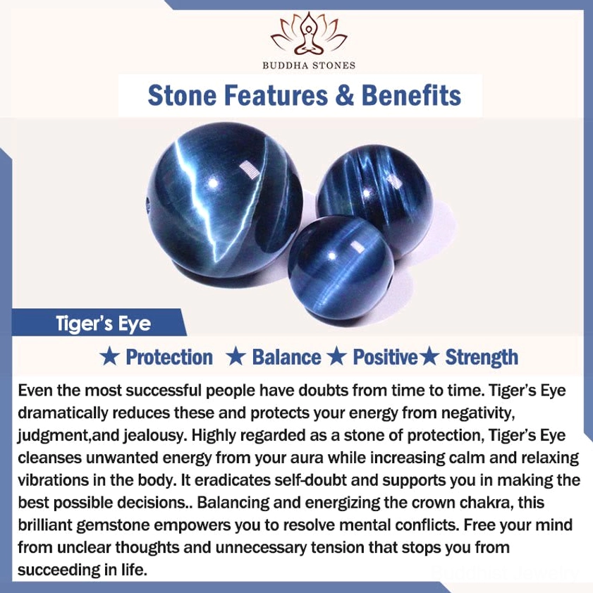 Blue Tiger Eye stone benefits and chakra alignment guide for Buddhist spiritual practice
