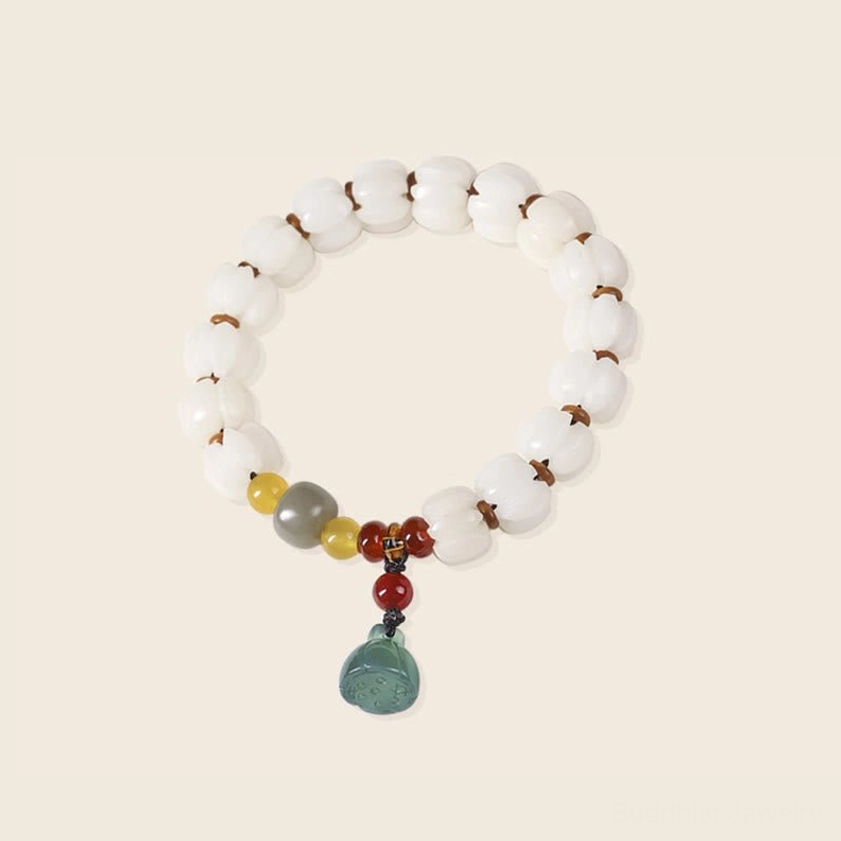 Buddhist bodhi seed lotus bracelet symbolizing rebirth enlightenment and spiritual growth