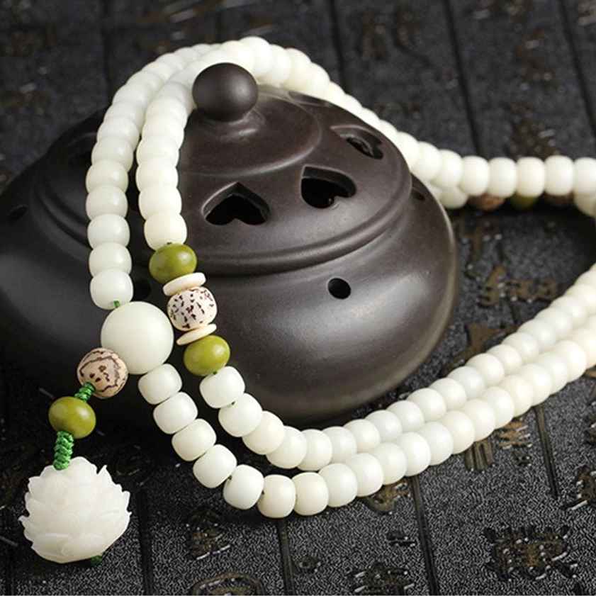 Bodhi lotus meditation mala 108 beads, handmade for spiritual awakening and inner peace