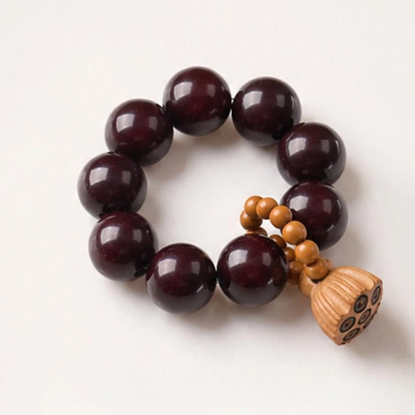 Bodhi seed lotus meditation bracelet styled as grounding tool for anxiety relief and mental clarity