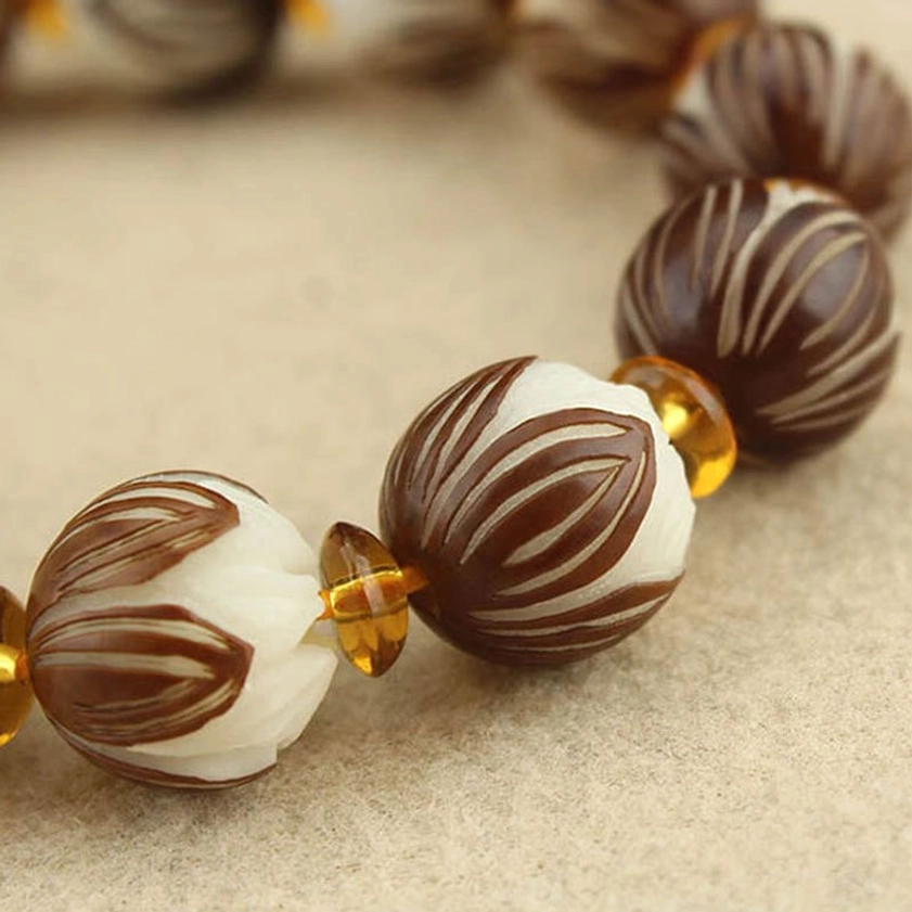Bodhi seed bracelet with tassel pendant representing enlightenment and inner peace for daily mindfulness wear