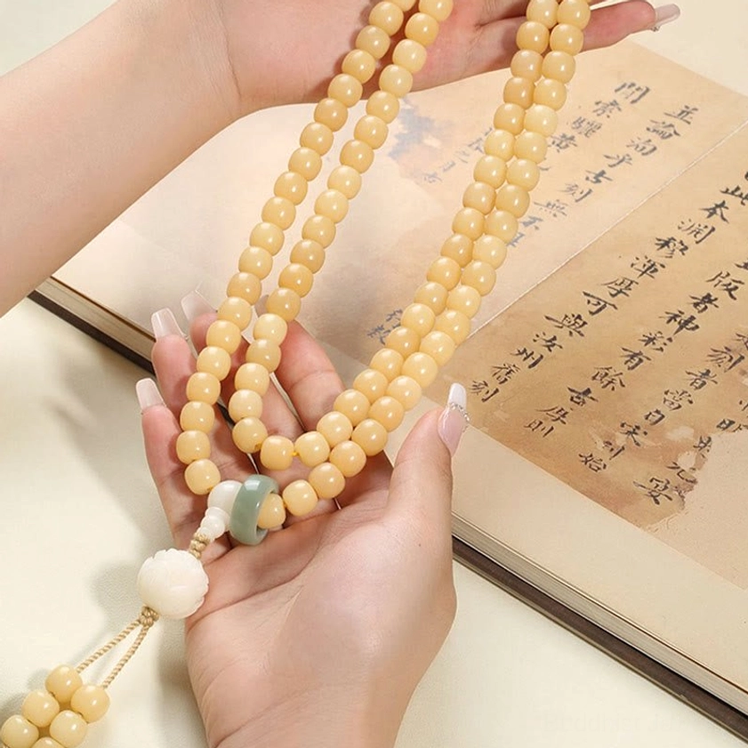 Bodhi Seed Mala Bracelet sustainable natural materials eco-friendly spiritual jewelry