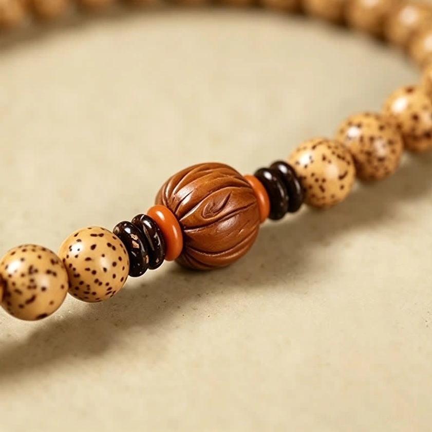 Authentic Star Moon Bodhi Seed Buddhist mala perfect for meditation practice and spiritual protection