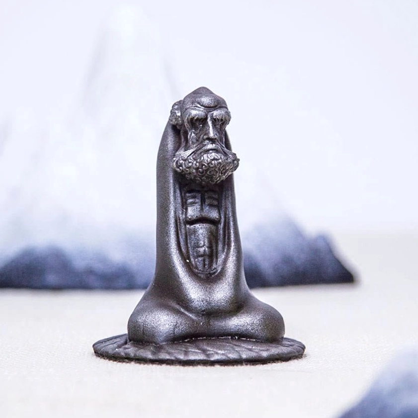 Bodhidharma statue feng shui decor ideal for altar meditation room or living space