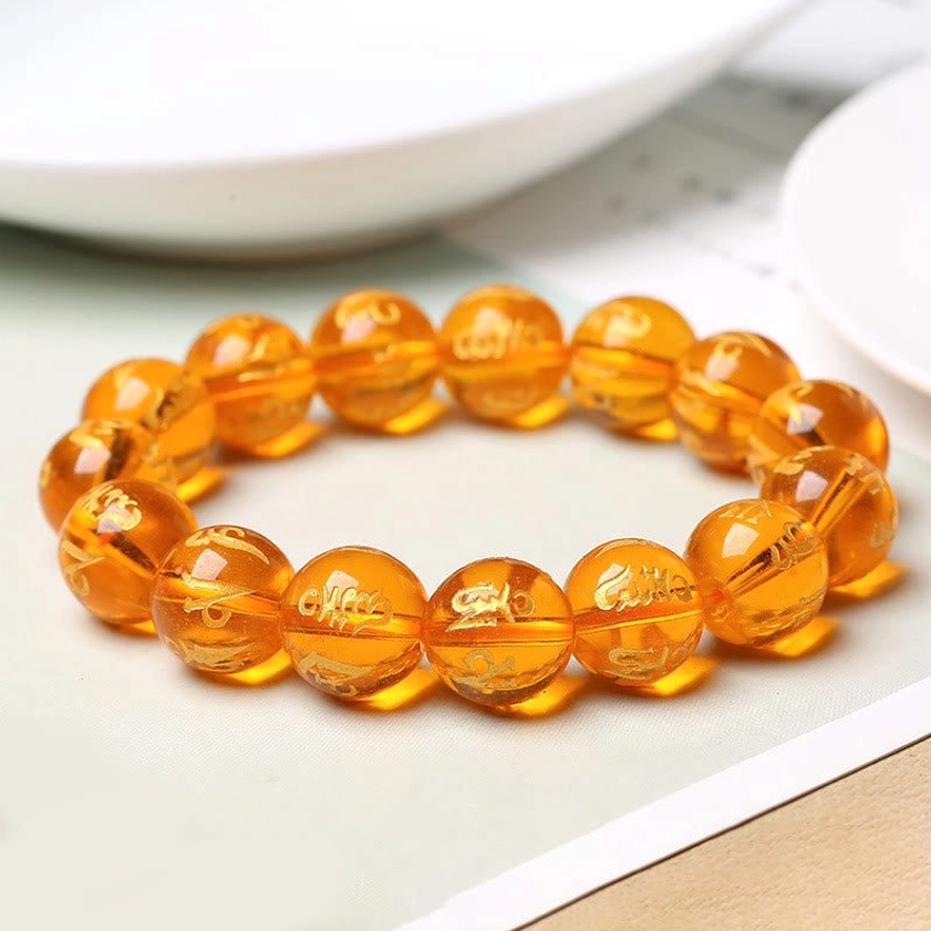 Multiple sizes and styles of Om Mani Padme Hum bracelets - 8mm 10mm 12mm 14mm bead options