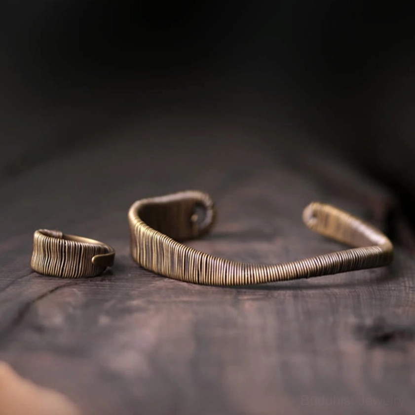Buddhist prosperity bracelet styled with spiritual wellness aesthetic and meditation practice setting
