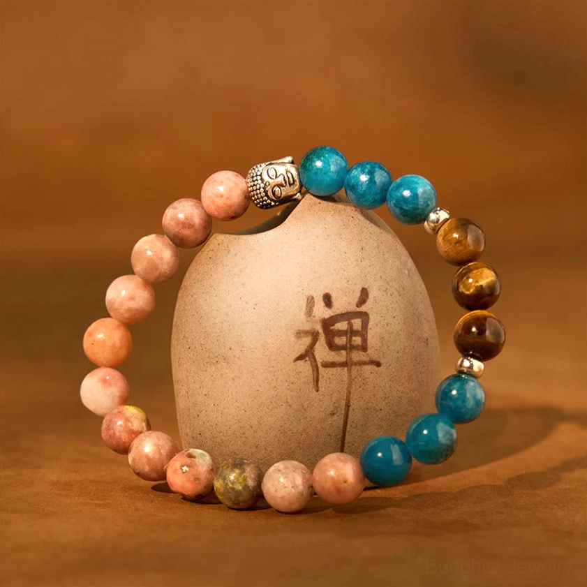 Buddha bracelet collection showing diverse gemstone options for personal preference