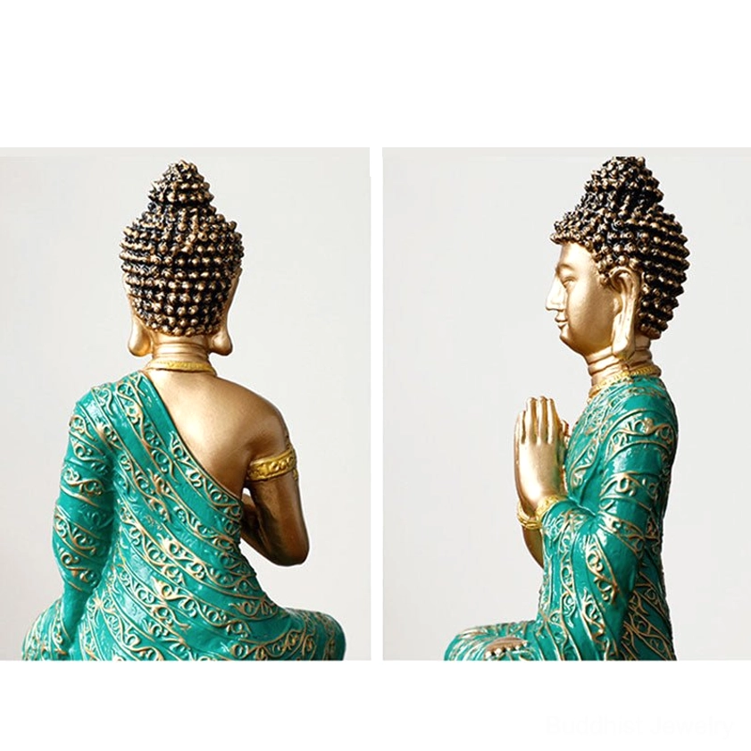Handcrafted Buddha compassion resin statue for meditation and mindfulness practice