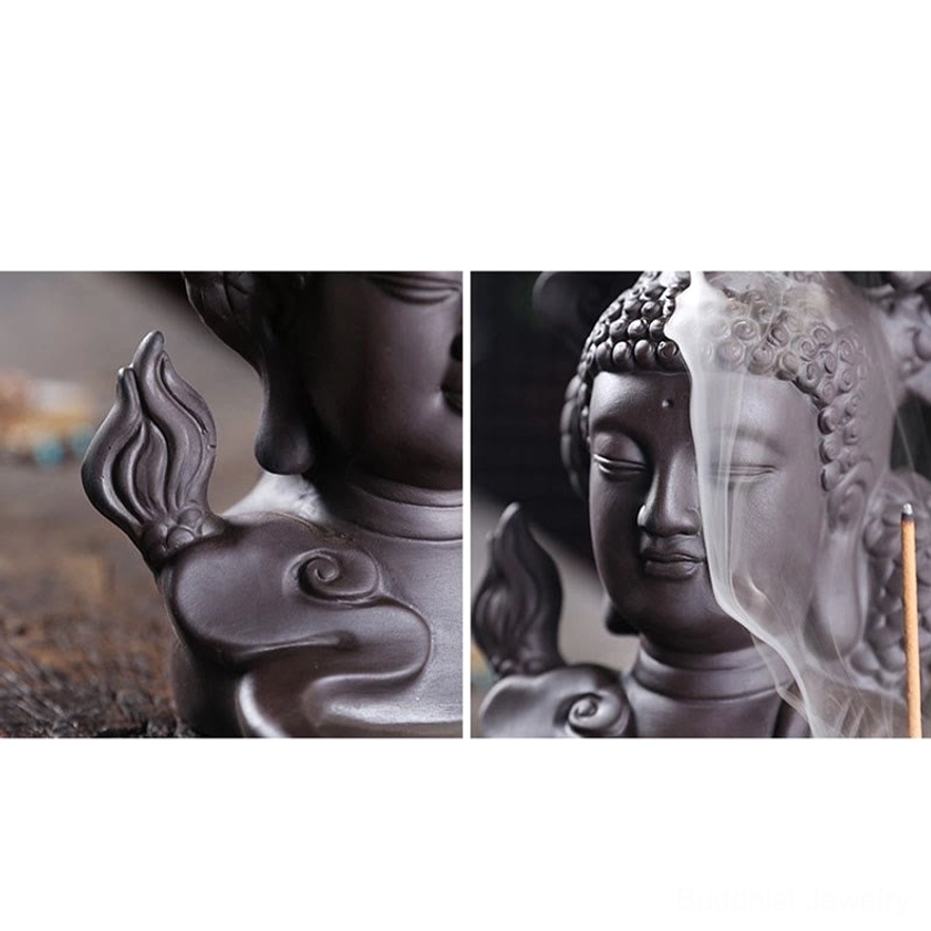 Buddha dragon incense burner Feng Shui luck and protection symbol home decoration