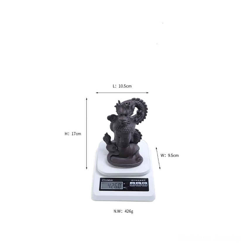 Buddha dragon backflow incense burner gift box packaging with 20 incense cones included