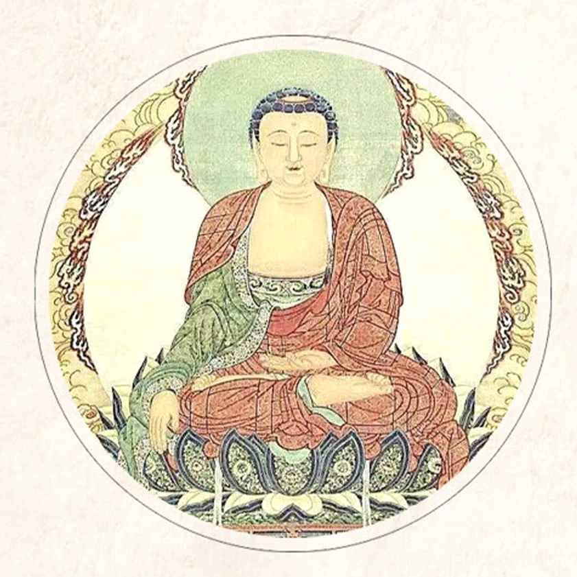 Buddha keychain protective amulet for daily spiritual practice and mindfulness