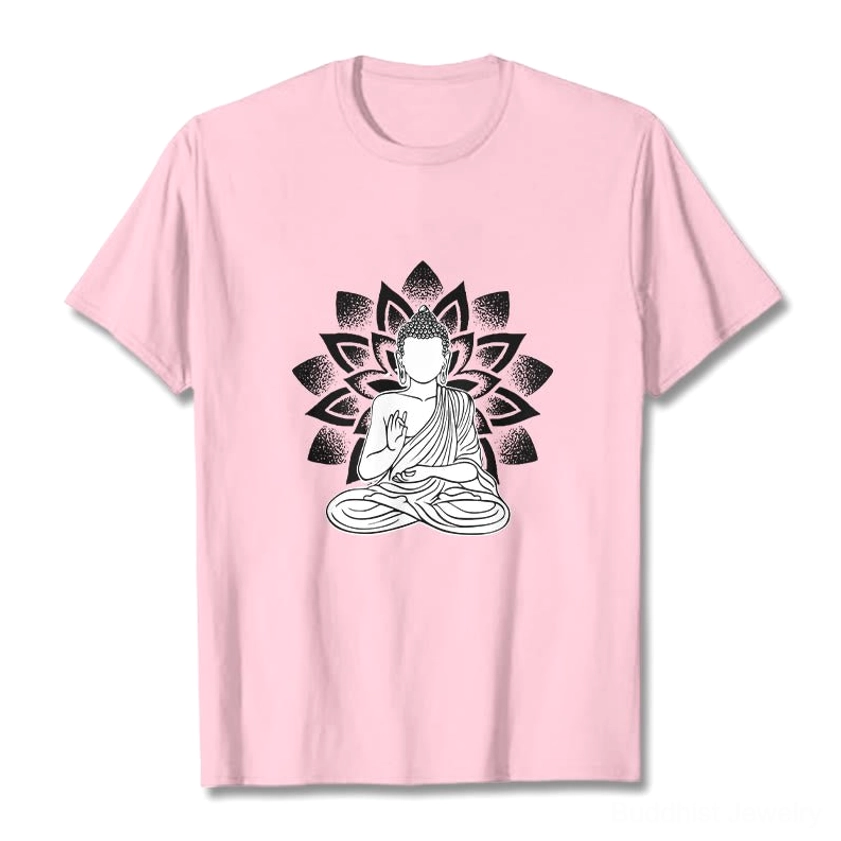 Seated Buddha lotus spiritual meditation t-shirt mindfulness peace design