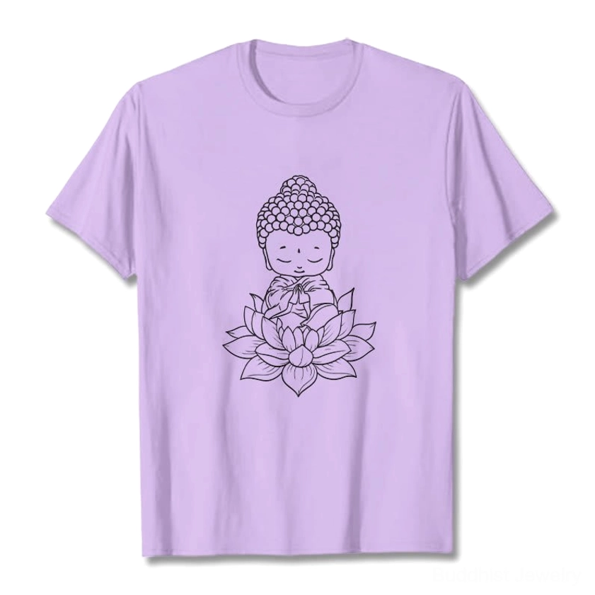 Buddha lotus t-shirt packaging unboxing with product included details shown