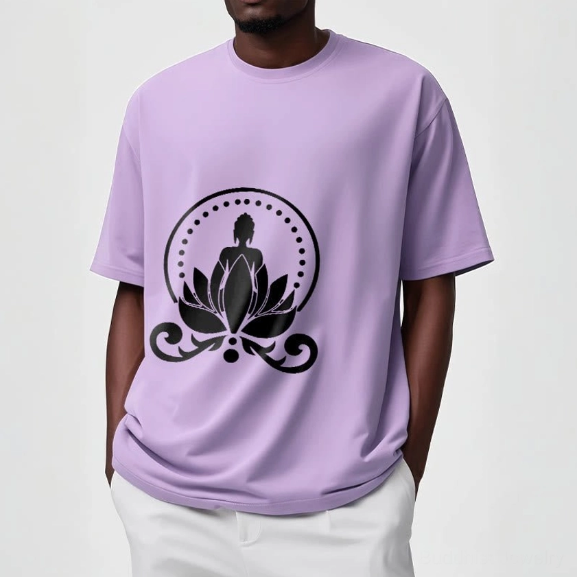 Buddha lotus spiritual t-shirt unisex casual fit meditation graphic tee lifestyle