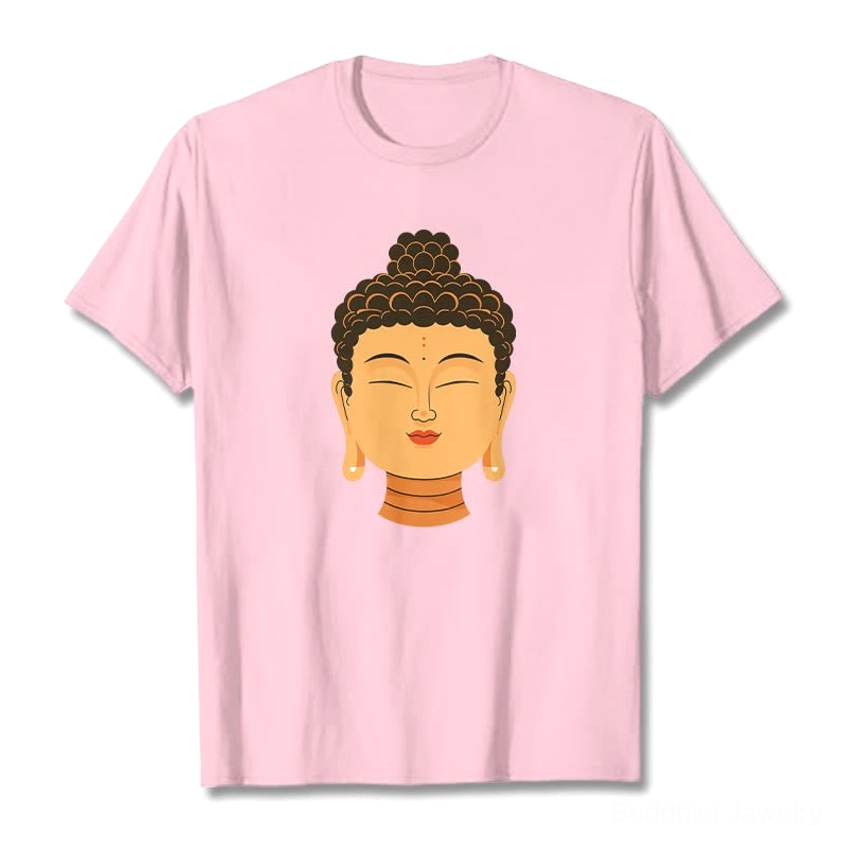Bisque Buddha meditation spiritual t-shirt unisex crew neck fit front view studio