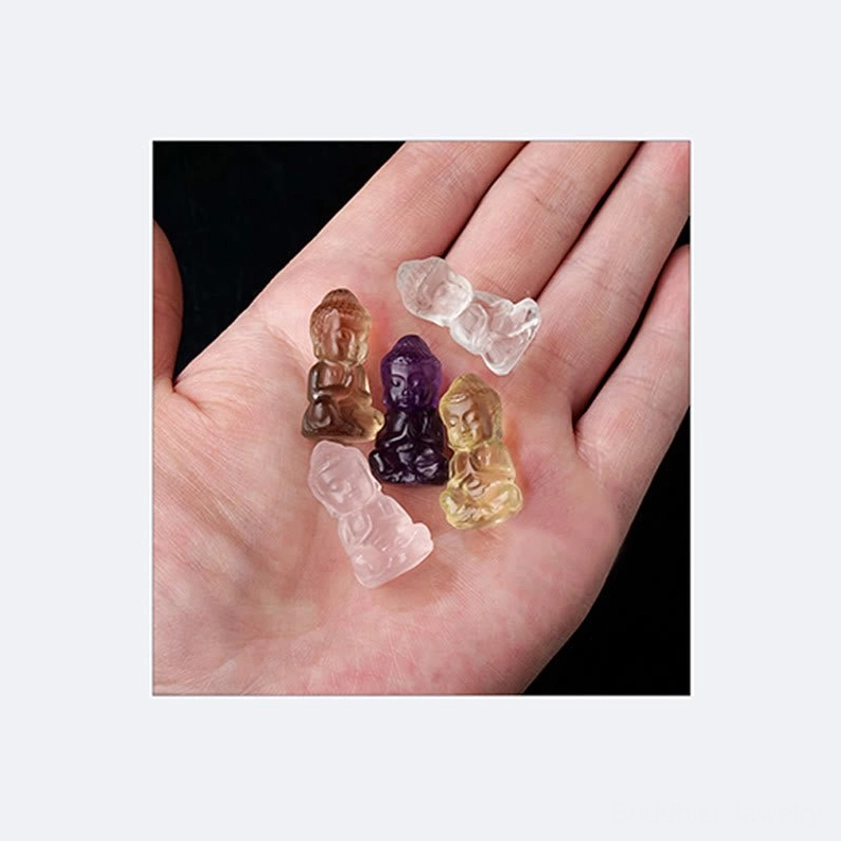 Buddha crystal pendant necklace styling - how to wear spiritual healing Buddha pendant with braided cord