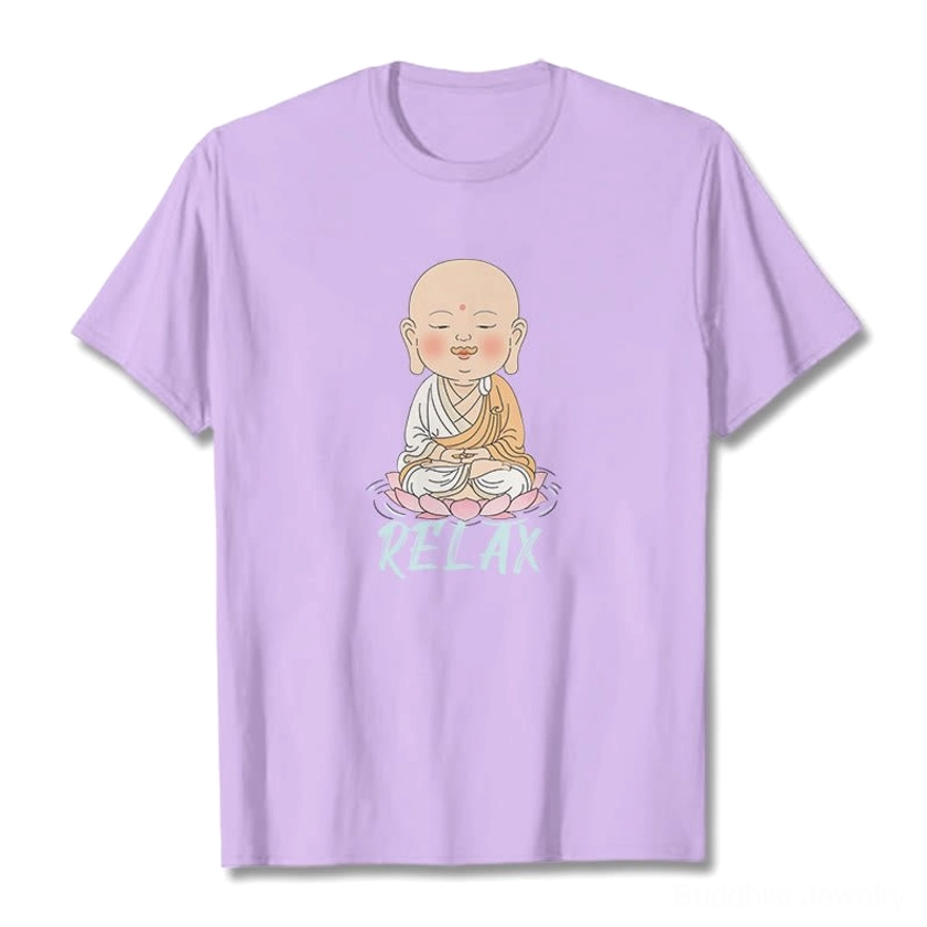 Gift packaging option for Buddhist relax t-shirt meditation apparel present idea