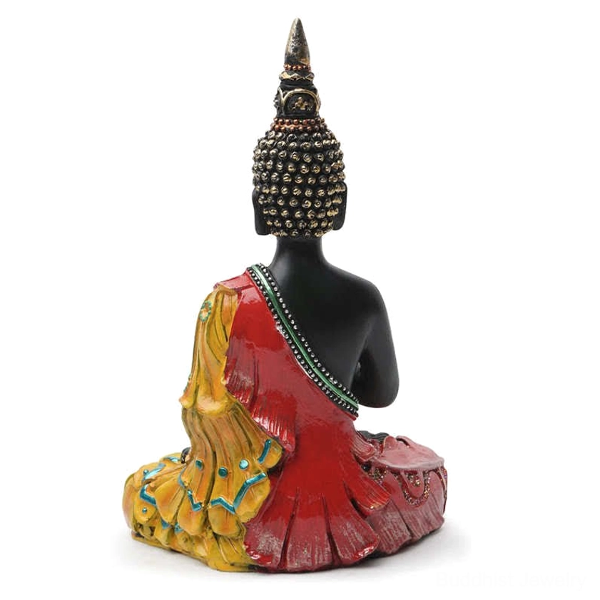Thai Buddha resin statue spiritual symbol for inner peace and mindfulness practice