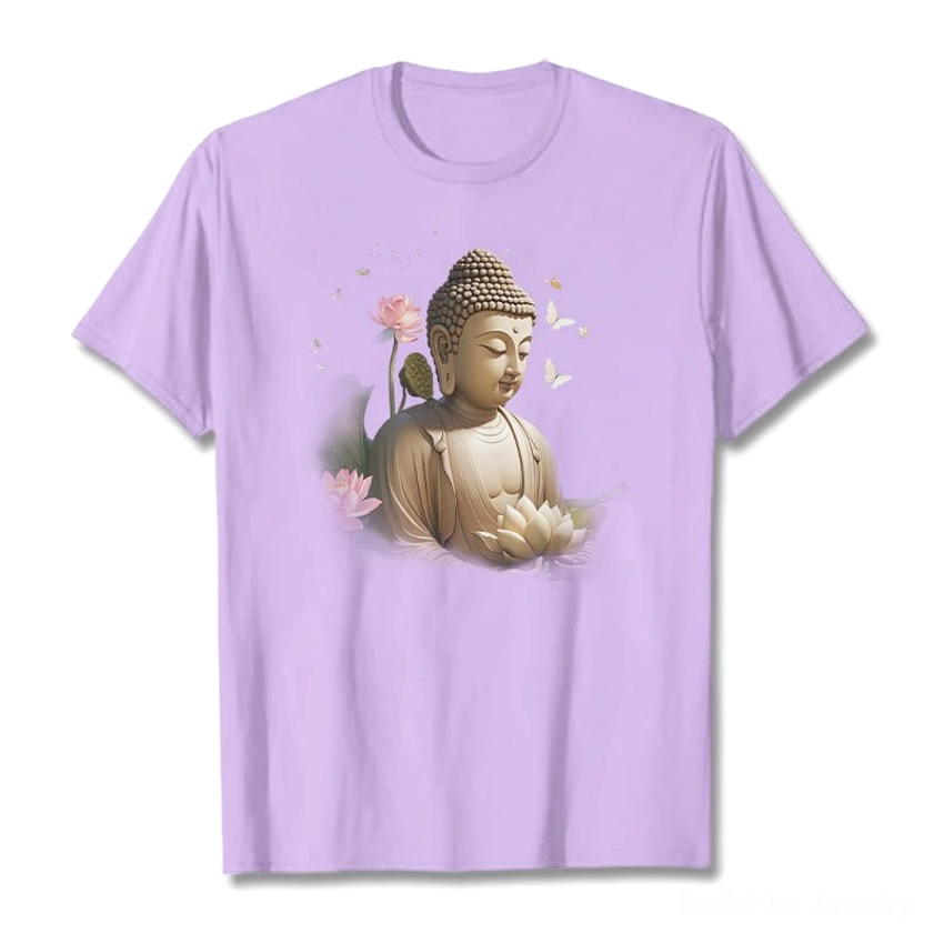 Buddha lotus butterfly meditation t-shirt lifestyle wear
