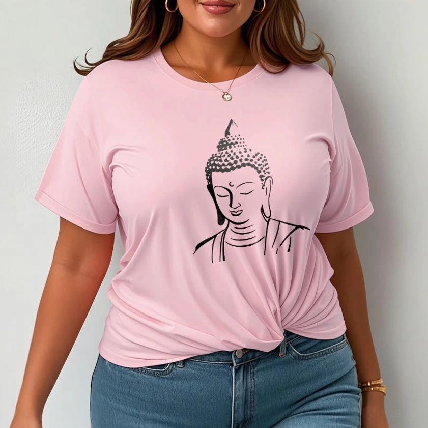 Buddhist mindfulness t-shirt size fit guide multiple colors unisex wear