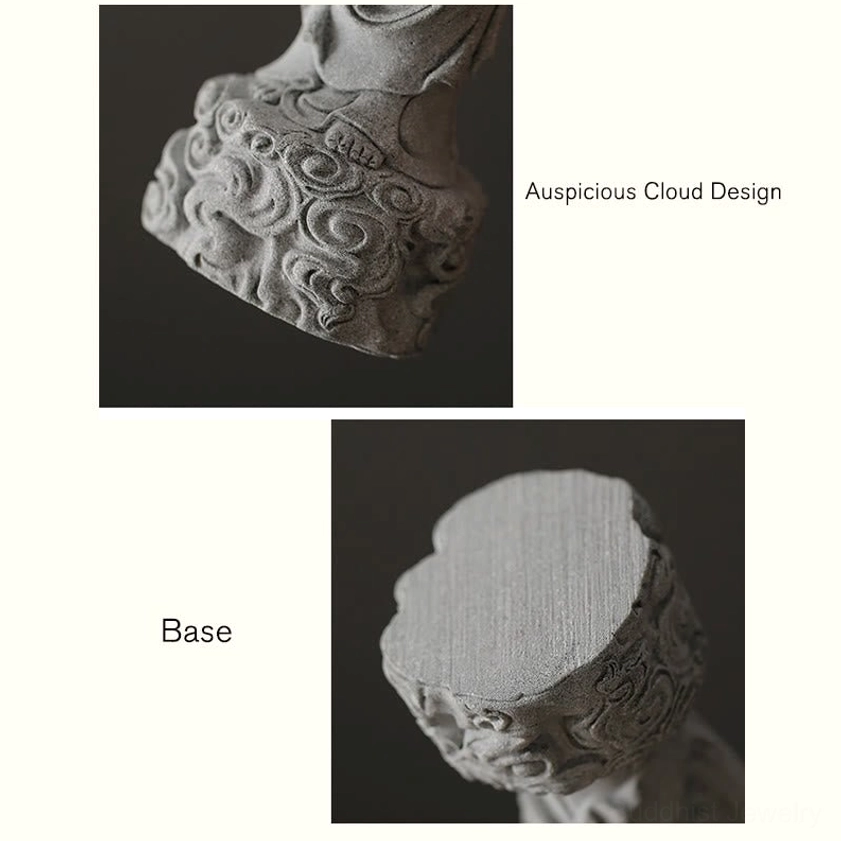 Buddha auspicious clouds meditation statue artistic photography detail