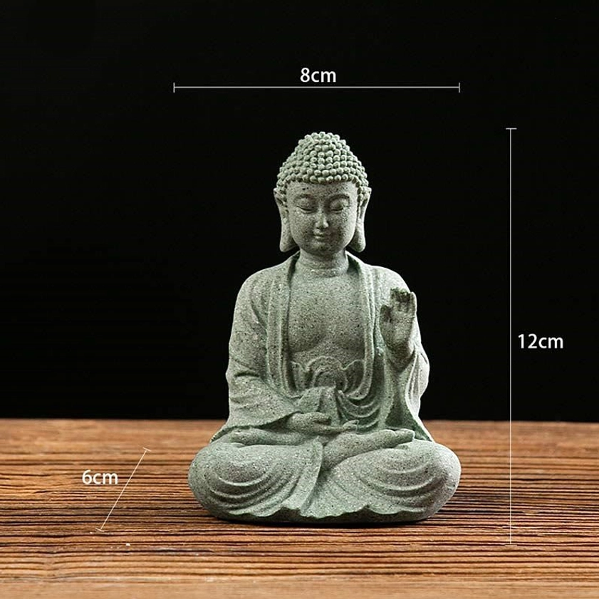 Handmade Buddha statue symbolizing compassion and enlightenment for peaceful home environment