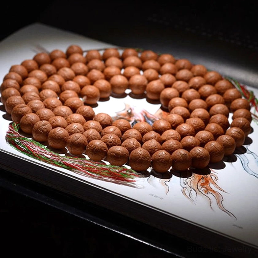 Buddhist 108 Bodhi seed mala beads bracelet, meditation prayer beads for spiritual practice