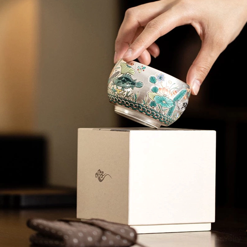 Buddhist auspicious dragon tea cup design 120ml capacity handcrafted ceramic vessel power wisdom protection