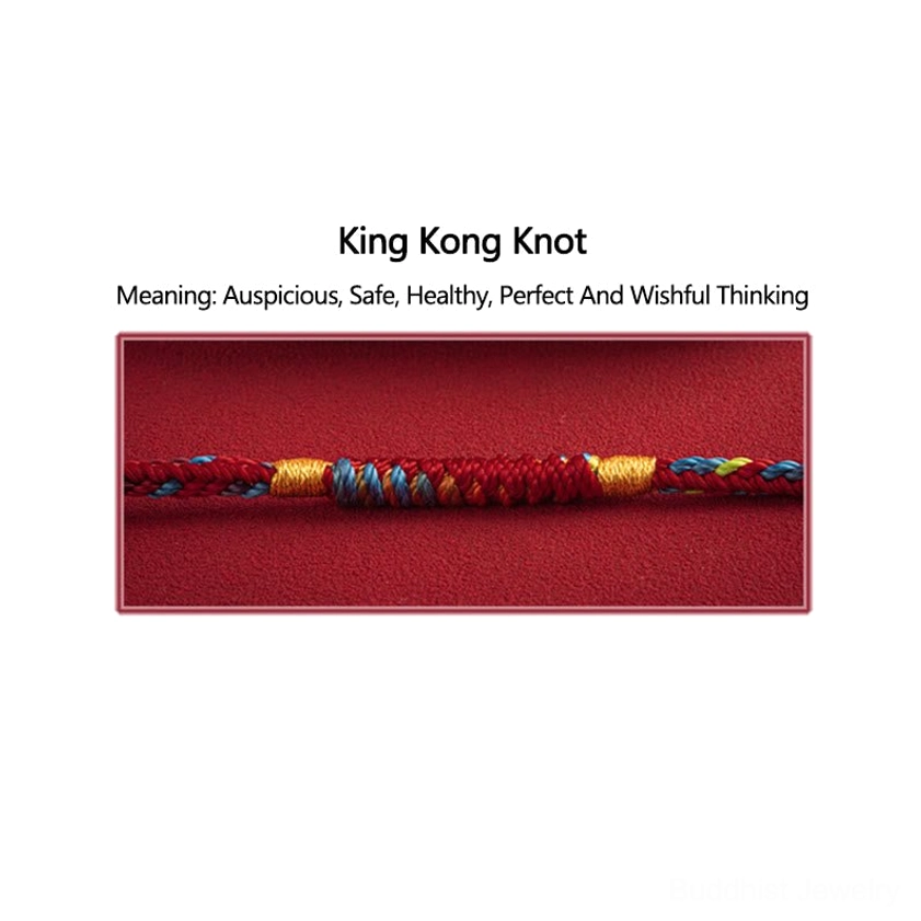 925 sterling silver buckle detail on multicolored Buddhist bracelet showcasing premium metal craftsmanship