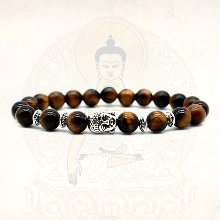 Buddhist bracelet with Buddha symbol charm showing spiritual significance and compassion meaning