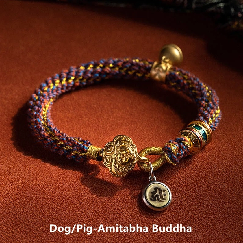 Handcrafted Buddhist red string bracelet gift packaging showing authenticity and spiritual intention