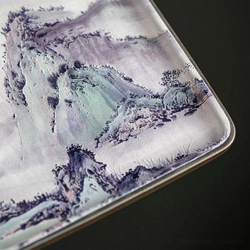 Ceramic Buddhist incense burner tray with artistic design perfect for meditation room decoration and wellness