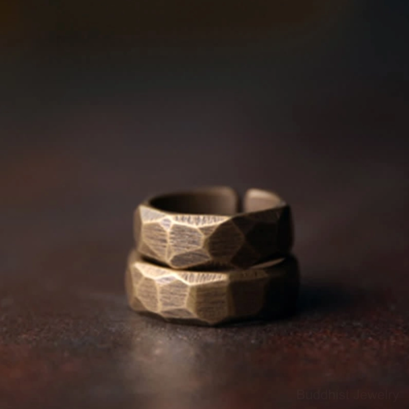 Buddhist copper ring meditation and spiritual practice intention setting tool