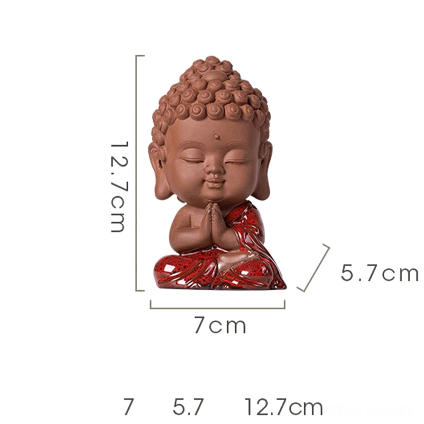 Buddhist ceramic figurine collection all three Sakyamuni Buddha Avalokitesvara Ksitigarbha complete set for meditation altar and spiritual décor